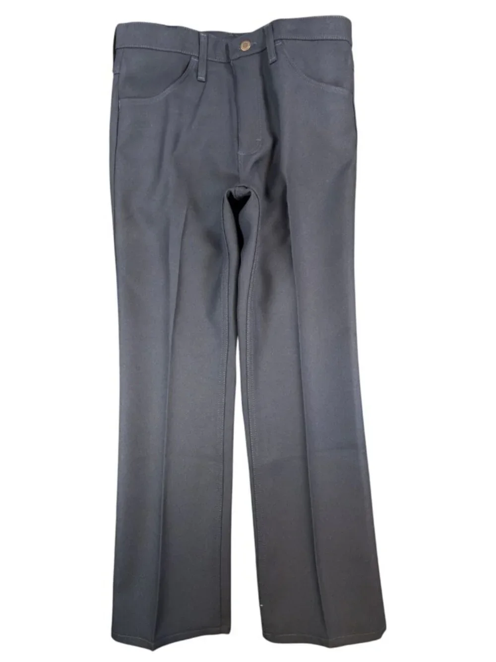 Wrangler Mens Y2K Wrancher Bootcut Dress Pants 33x30 Navy Polyester NWT 82NV